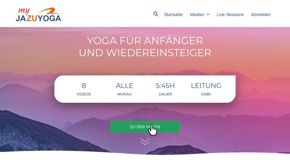 Video-Yoga-Kurs mit Gabriele